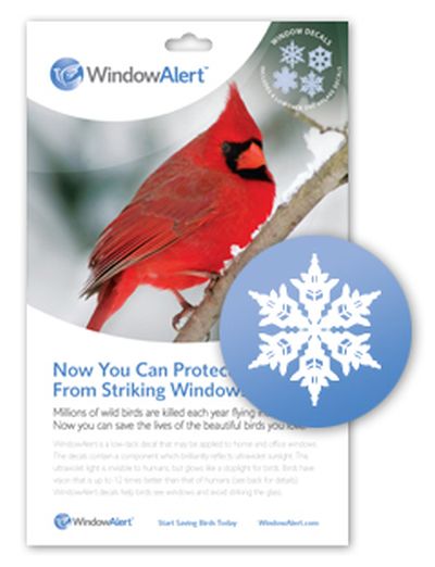 WindowAlert Snowflake Decals (Pack of 4)