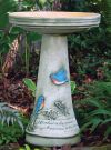 Bluebird Bird Bath Set (Lock-On Top)